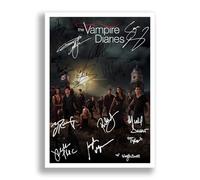 Mounted Gifts Trading The Vampire Diaries Cast Signed Autograph Signature A4 Poster Photo Print Photograph Artwork Wall Art Picture TV Show Series Season DVD Boxset Gift (A4 Poster Only, The Vampire)