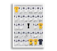 Mounted Gifts Trading Tottenham Hotspur Europa League Winners 2025 Squad Signed Poster Print Framed Picture Photo Autograph Gift Spurs James Maddison Micky van de Ven Son Heung-min (A4 poster only)