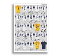 Mounted Gifts Trading Tottenham Hotspur team squad 2024-2025 Signed poster print framed picture photo autograph gift 24/25 Spurs Maddison Son Solanke Kulusevski (A4 poster only)