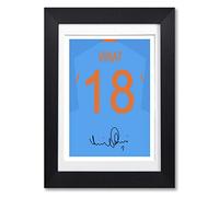 Mounted Gifts Virat Kohli India Cricket Signed A4 Poster Photo Print Autograph Signature Photograph Artwork Picture Gift Royal Challengers Bangalore Jersey Shirt Kit (POSTER ONLY)