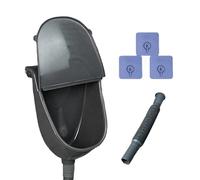 Mounted Male Urinal, Waterless Urinal For Men With Anti-Splash Lid Wall Mounted Toilet With Drain Hose For Camping Dormitory Vehicle Yard Outdoor