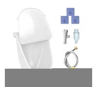 Mounted Male Urinal, Waterless Urinal For Men With Anti-Splash Lid Wall Mounted Toilet With Drain Hose For Camping Dormitory Vehicle Yard Outdoor