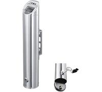 Mounted Metal Ashtray, Free Standing and Wall Mounted Cigarette Bin, Stainless Steel Outdoor Smoking Holder for Commercial Use