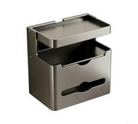 Mounted Toilet Holder With Shelf, Carbon Steel Storage Mounted