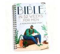 Mounteps 1-Year 52-Week Male-Themed Bible Study Plan - with Daily Reading Log, Spiral Bound Portable for Dad Gift, Bible Study & Family Worship