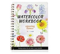 Mounteps Beginner Friendly Watercolor Workbook, Creative Water Colouring Book, Premium Adult Art Craft Painting Supplies, Relaxing DIY Art Therapy Book, Ideal Festival Gift
