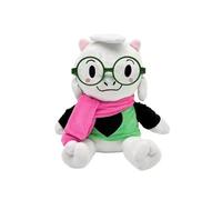 Mounteps Fashion Green Plush Toy - Soft Stuffed Doll with Glasses & Scarf, Cute Home Decor for Shelf/Couch, for Plush Lovers (A-white)