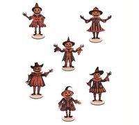 Mounteps Halloween Table Decor Farmhouse Pumpkin Ghost Wooden Centerpiece Signs Retro