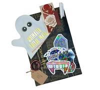 Mounteps Halloween Witch Horror Blind Date with a Book Set - Curated Mystery Novel Gift Box, Spooky Unrevealed Books for Halloween Party, Book Lover Presents (A)
