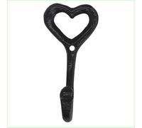 Mounteps Heart Shaped Wall Hook Cast Iron Hat Hook Door Hanger Coat Peg Hooks