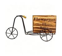 Mounteps Metal Tricycle Planter Pot, Vintage Nostalgic Bicycle Plant Holder, Creative Desktop Flower Pot Ornament for Home Garden Indoor Outdoor Decor