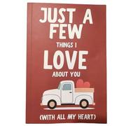 Mounteps Notebook Interactive Fill-In-The-Blank Love Book -Just A Few Things I Love About You With All My Heart Love Heartfelt Gift