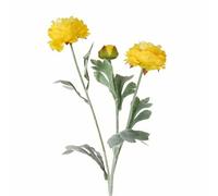 Mounteps One branch 3-Head Artificial Lotus Peony Silk Flowers, Pink Purple Simulation Flower Branches, Realistic Fake Florals for Home Restaurant Table Centerpiece Decor (Yellow)