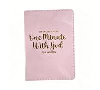 Mounteps One Minute With God for Women, 365 Daily Devotions Christian Book, PU Leather Flexcover Inspirational Gift Book, Daily Prayer & Meditation for Christian Women, Softcover & Portable