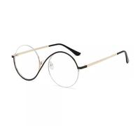 Mounteps Unisex Cosplay Glasses & Hat Set - Circular Eyewear for Witchy Party, Halloween/Theme Party Costume Accessories(only one glasses)