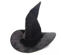 Mounteps Unisex Cosplay Glasses & Hat Set - Circular Eyewear for Witchy Party, Halloween/Theme Party Costume Accessories(only one hat)