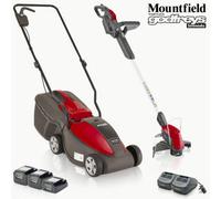 Mountfield Electress 34Li Battery Lawnmower 34Cm & Mtr20Li Battery Strimmer Kit