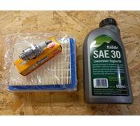Mountfield Empress Service Kit. Air Filter Spark Plug & Engine oil B&S Quantum