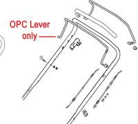 Mountfield Lawnmower Engine Brake (OPC) Lever 181003300/1