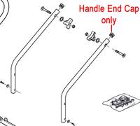 Mountfield Lawnmower Handle Caps (Pair) 22mm 118566110/0