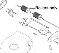 Mountfield Lawnmower Roller Assembly 381007400/0