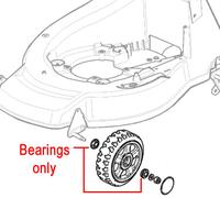 Mountfield Lawnmower Wheel Bearing (Pair) 119216035/0
