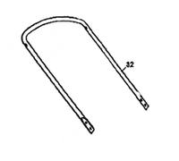 Mountfield Lower Handle Fits 45 HP models p/n 381006582/0
