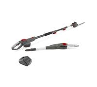 Mountfield MMT 20 Li Multi-Tool, 55cm Telescopic Shaft, 20cm Pruner (150W), 25.5cm Hedge Trimmer (200W), 20V (4Ah) Battery, Battery and Charger Included