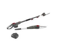 Mountfield MMT 20 Li Multi-Tool, 55cm Telescopic Shaft, 20cm Pruner (150W), 25.5cm Hedge Trimmer (200W), 20V (4Ah) Battery, Battery and Charger Included