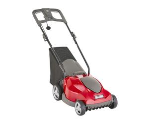 MOUNTFIELD Princess 34 Electric Lawn Mower - 1400W, 34cm Cutting Width, Rear Roller, 35L Collector, Mulching Plug, 15m Cable Included