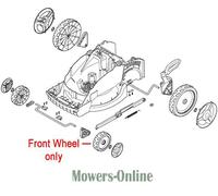 Mountfield Princess 38 42 Front Wheel 322686104/0