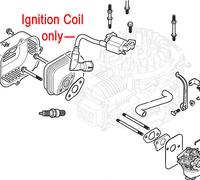 Mountfield WB45 / ST45 Engine Ignition Coil 118550901/0