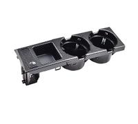 Mounting Bracket Compatible With For 325xi 2001-2006 Car Black Carbon Fiber Center Console Water Cup Holder Beverage Bottle Holder Coin Tray