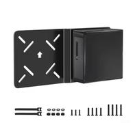 Mounting Bracket for Intel NUC for mini PC, Metal Desk and Wall Mount with Cable Management, 28x14x3cm