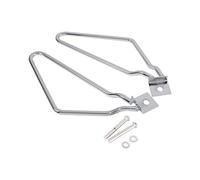 Mounting Bracket for Saddle Bags, 2 x Motorcycle Saddle Supports for XL883/1200 HD1450/1584 (Silver)