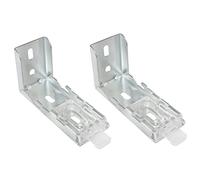 Mounting Bracket Snap Metal Clip ZZLZX 2PCS Fixed Code Roll Curtain Mounting Bracket Clips for Some Cellular Honeycomb and Pleated Shades Headrails