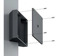 Mounting Brackets & Adaptor Black Corner Mount Wall Bracket For Duero Matt Only