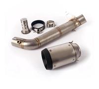 Mounting components Motorcycle 60mm Middle Pipe Slip On Rear Mufflers Exhaust Tube Accessories For CBR1000RR 2008 2009 2010-2016(Type A)