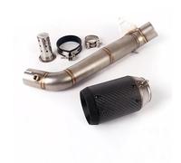 Mounting components Motorcycle 60mm Middle Pipe Slip On Rear Mufflers Exhaust Tube Accessories For CBR1000RR 2008 2009 2010-2016(Type B)