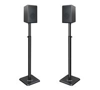 Mounting Dream Speaker Stands Height Adjustable for Satellite & Small Bookshelf Speakers, Set of 2 Floor Stand Mount for Bose Polk JBL Sony Yamaha and Others - 11LBS Capacity MD5402