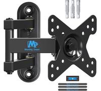 Mounting Dream TV Wall Bracket Mount Swivel and Tilt for Most 10’’-26’’ LED, LCD, OLED Flat Screen TVs and Monitors with VESA 50x50-100x100mm up to 15 KG, Full Motion Monitor Wall Bracket MD2463-02