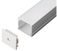 Mounting Kit with Diffuser for LED Strip Surface, Silver - VT-8118 3371