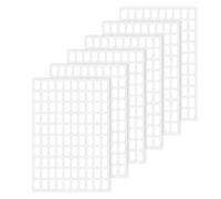 Mounting Putty,600PCS Clear Double Sided Nail Sticky Tabs 8.1x13mm Double Sided Adhesive Sticky Dots Removable Poster Nail Display Strips Museum Gel for Home Office Decor DIY Crafts Nail(White)