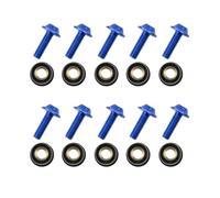 Mounting Screws 10PCS M5x16mm Motorcycle Windscreen Windshield Bolts Screws Nut Fastener For Suzuki For Yamaha(Blu)
