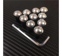 Mounting Screws 10PCS M5x16mm Motorcycle Windscreen Windshield Bolts Screws Nut Fastener For Suzuki For Yamaha(Onecolor)