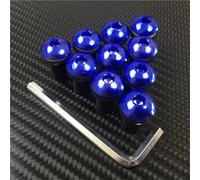 Mounting Screws 10PCS M5x16mm Motorcycle Windscreen Windshield Bolts Screws Nut Fastener For Suzuki For Yamaha(Blu)