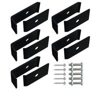 Mounting Set for Grid Mats, Galvanized Steel 3.46 Inches, Clamp and Mounting Hardware, Garden Lawn Patio Fixing Kit, Secure Installation for Outdoor Use