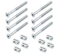 Mounting Set of Screw and Cross Nut - Replacement for 100108, 100514 - Compatible with IKEA SUNDVIK and GULLIVER Children's Bed Frame