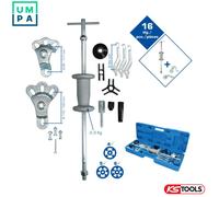 BRILLIANT TOOLS BT671350 Wheel Hub Puller with Slide Hammer, Forged, 12 Pieces [Powered by KS Tools]