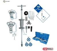 BRILLIANT TOOLS BT671350 Wheel Hub Puller with Slide Hammer, Forged, 12 Pieces [Powered by KS Tools]